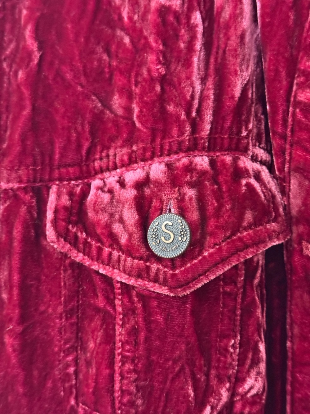 Sundance Purple Silk Blend Velvet Button Up Jacket Holliday Edition M - Picture 5 of 8